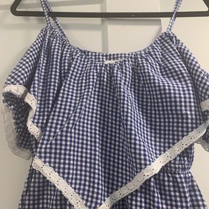 One Shore Road Small Gingham Romper